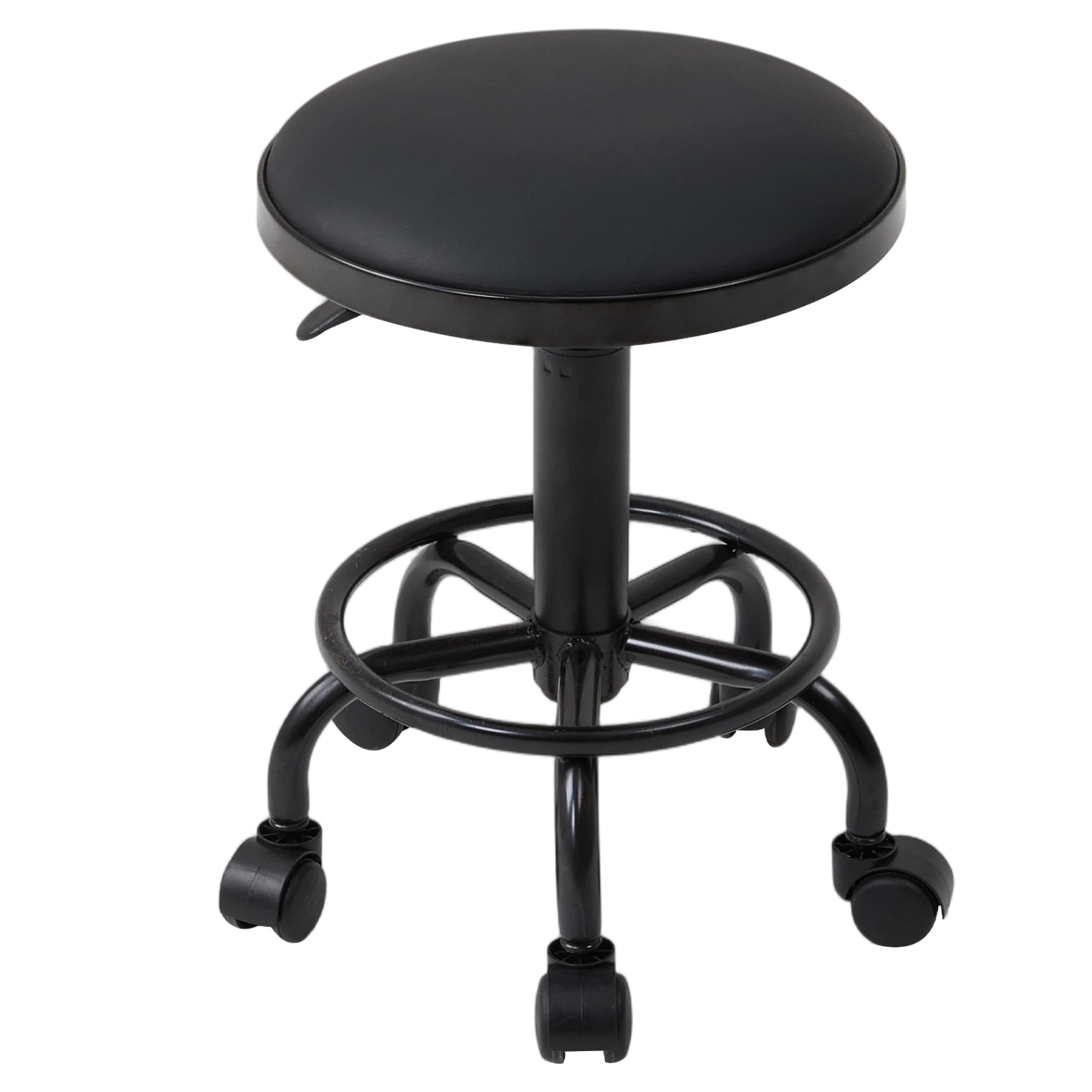 Height Adjustable Swivel Makeup Stool on Wheels
