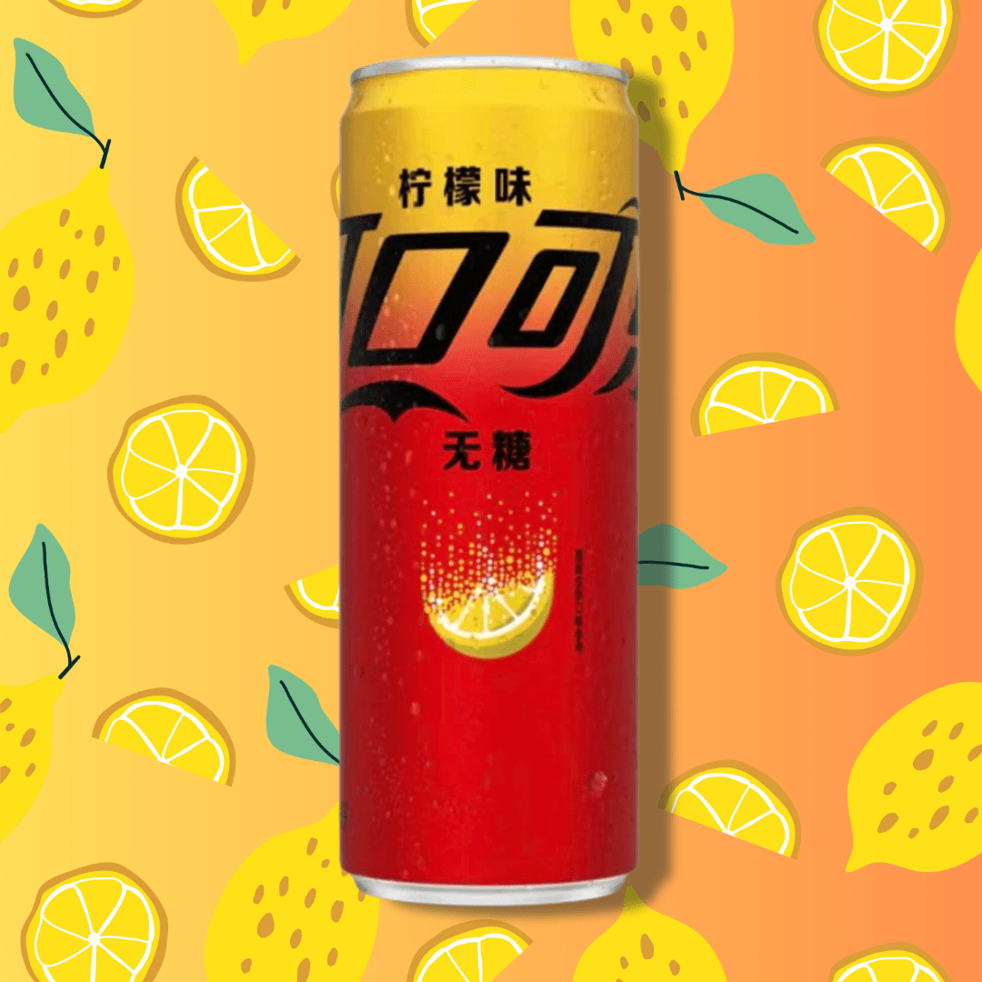 1 X 330ml Coca-cola 0 Sugar Lemon - Caffeinated Refreshing Beverage With Lemon Flavor