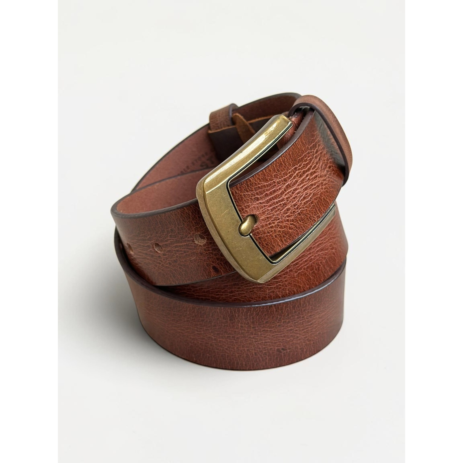 Men's Textured Heritage Belt Full Grain Leather
