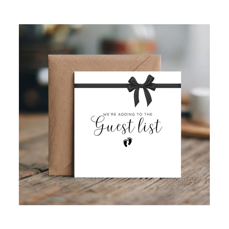 Baby Announcement Hello Card with Envelope, 150 x 150mm