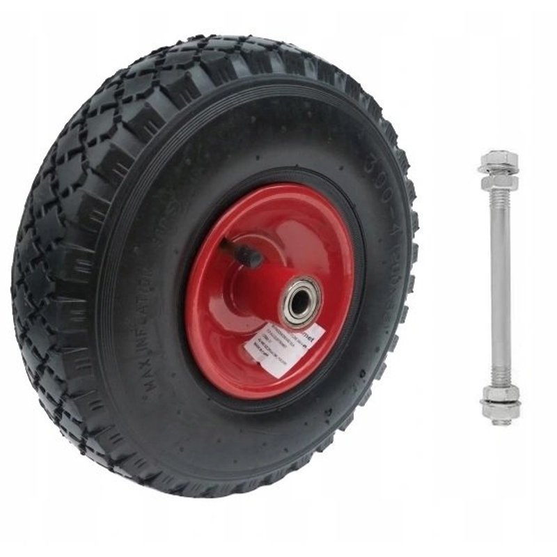 TEMU WIEL ZWENKWHEEL VOOR TROLLEY WAGEN 300-4 300x4 3.00-4 4PR