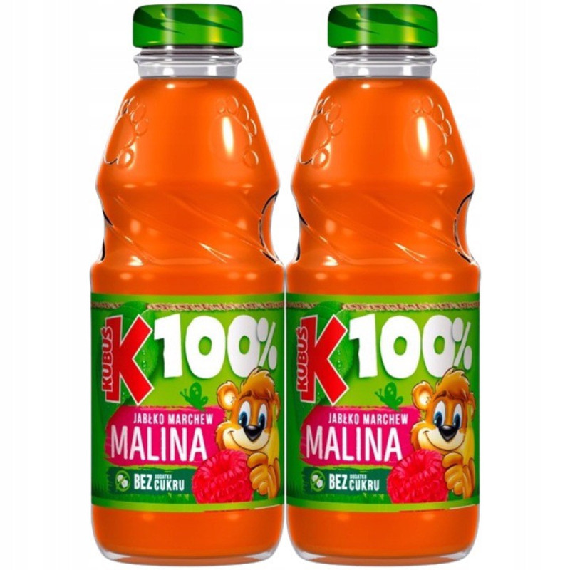 Image of Teddy 100% Carrot Raspberry Juice 300 Ml X 2pcs