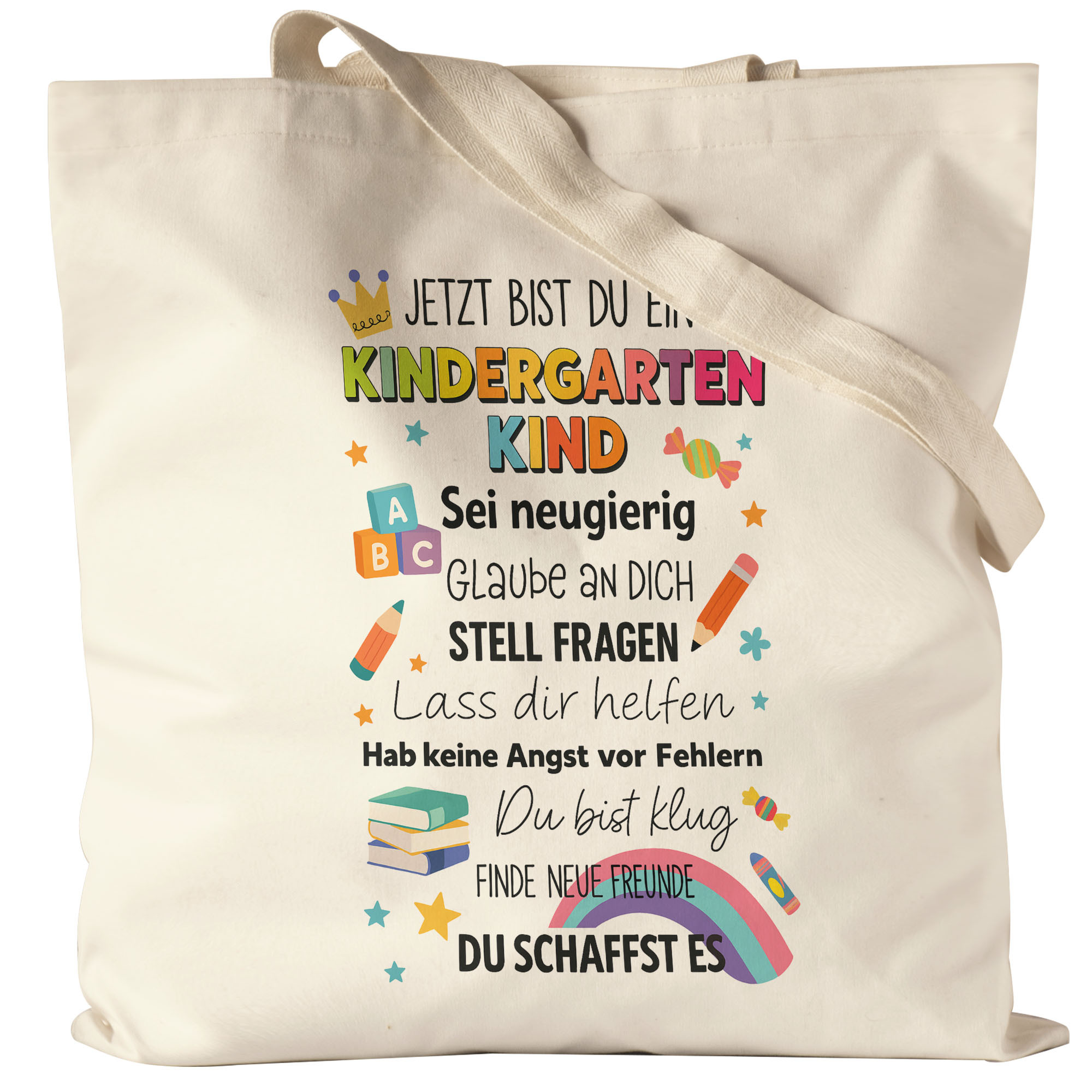 Image of Kindergarten Child Carrying Bag Gift Start Preschool Girl Boy Original Idea Decoration - Jute Bag, Carrying Bag