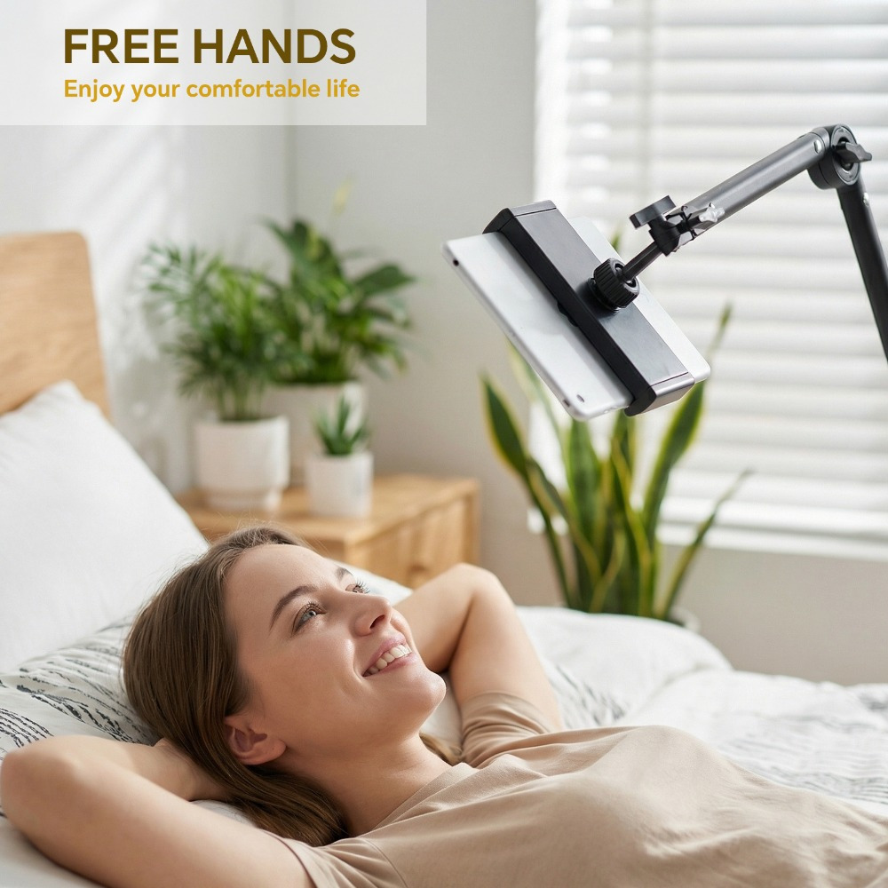 360° Phone Tablet Stand with Foldable Extendable Arm