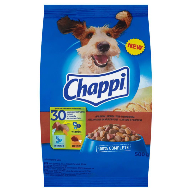 Image of Chappi With Beef And Poultry Full-portion Karma 500 G