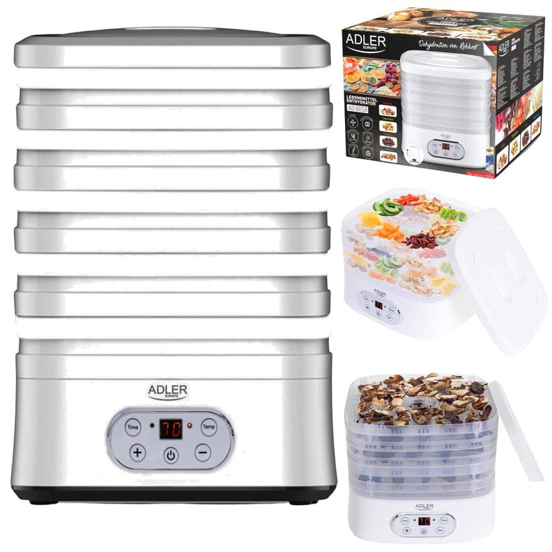 Practical Mushroom, Fruit, And Vegetable Dryer – 550w, 5 Trays, 70h Timer, Lcd Display