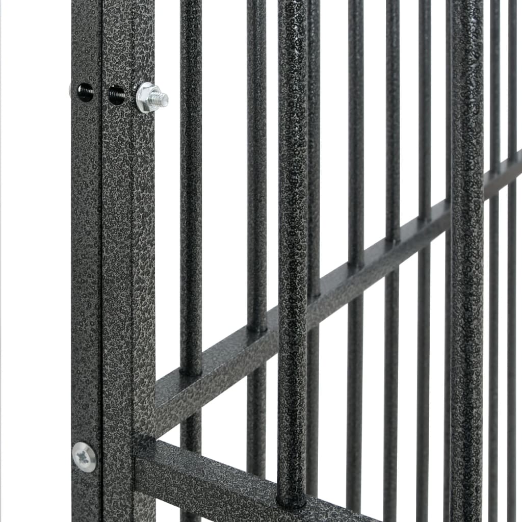 Chelsea Dog Playpen with 16 Panels in Galvanised Steel