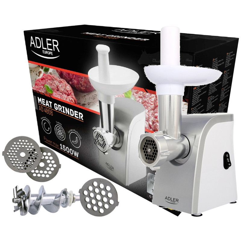 Essential Kitchen Equipment: Multi-functional Meat Grinder With Reverse Function And 3 Sausage Stuffers – Ideal For Home-made Sausages And Meat Fillings