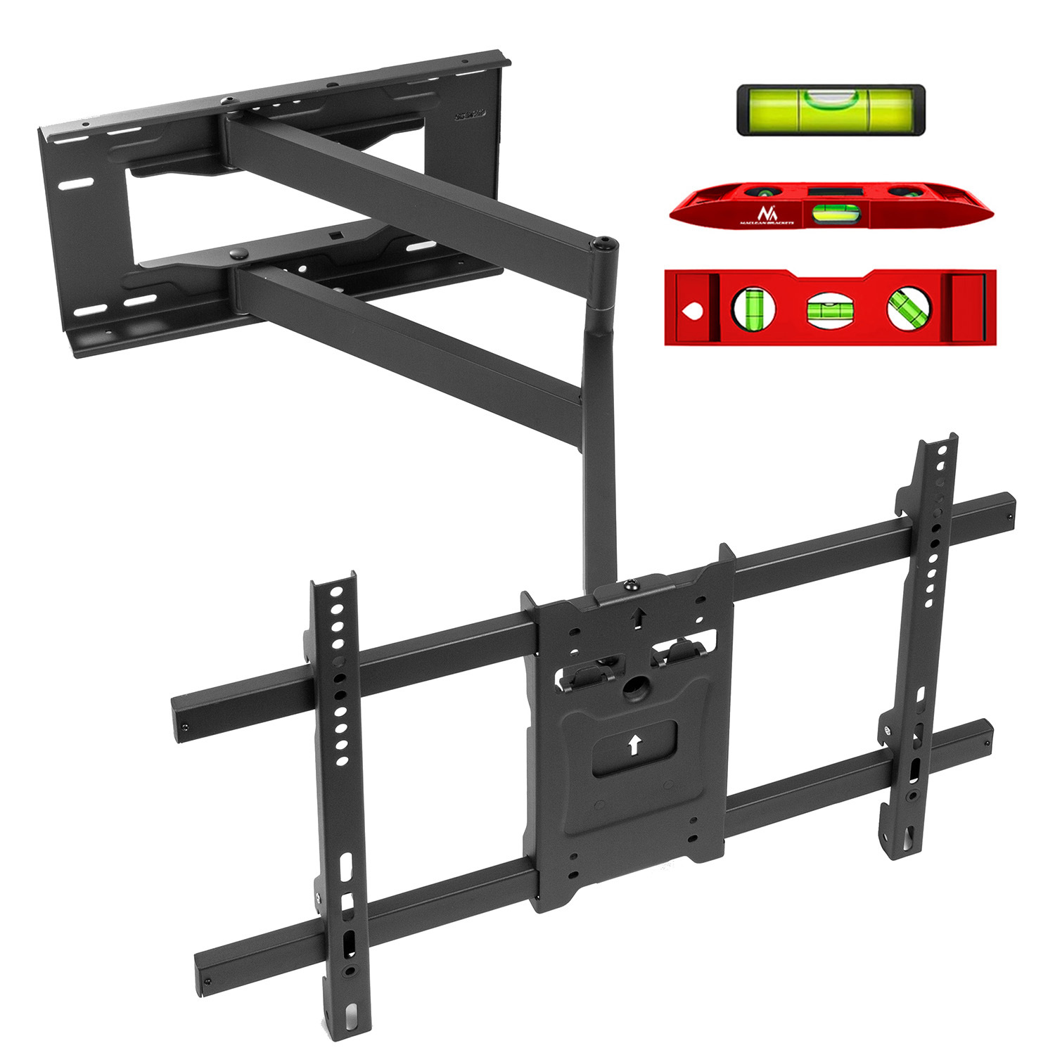 Tv Wall Mount 37-80" Maclean Up To 45kg Max Vesa 600 X 400 Long Arm Mc-985