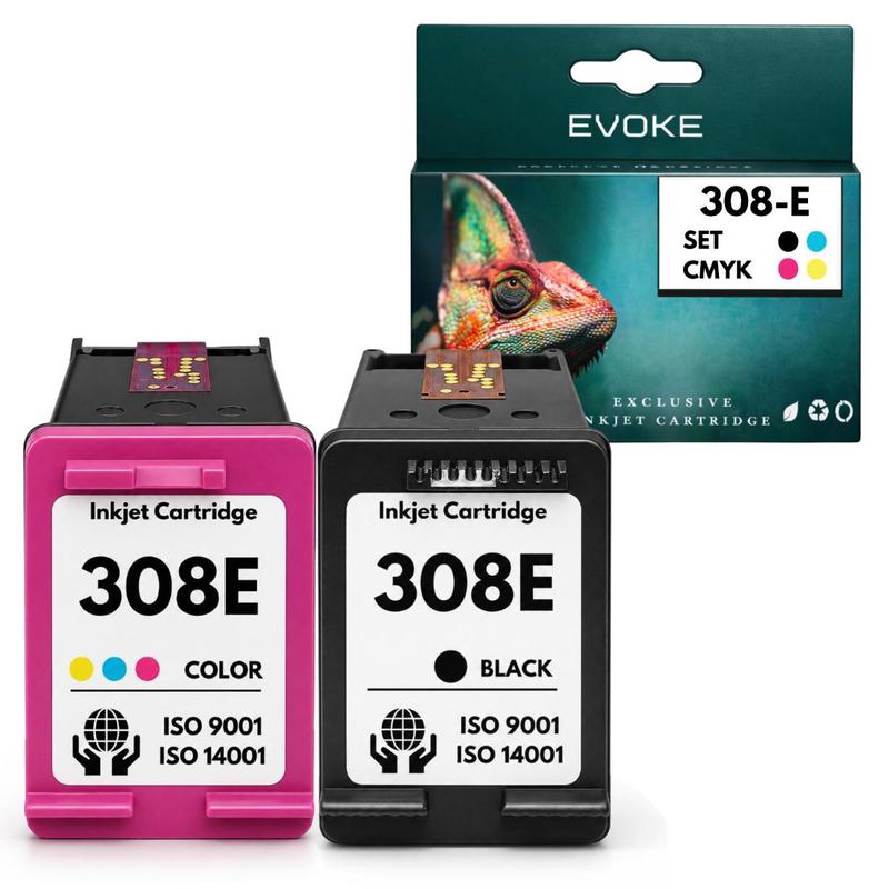 Image of Compatible Replacement Ink For 308e Printer, 6100 6110e 6120e 6130e 6132e 6500 Color Set, 36 Ml Capacity, Ink Cartridges, Ink Inserts, Replacement Ink