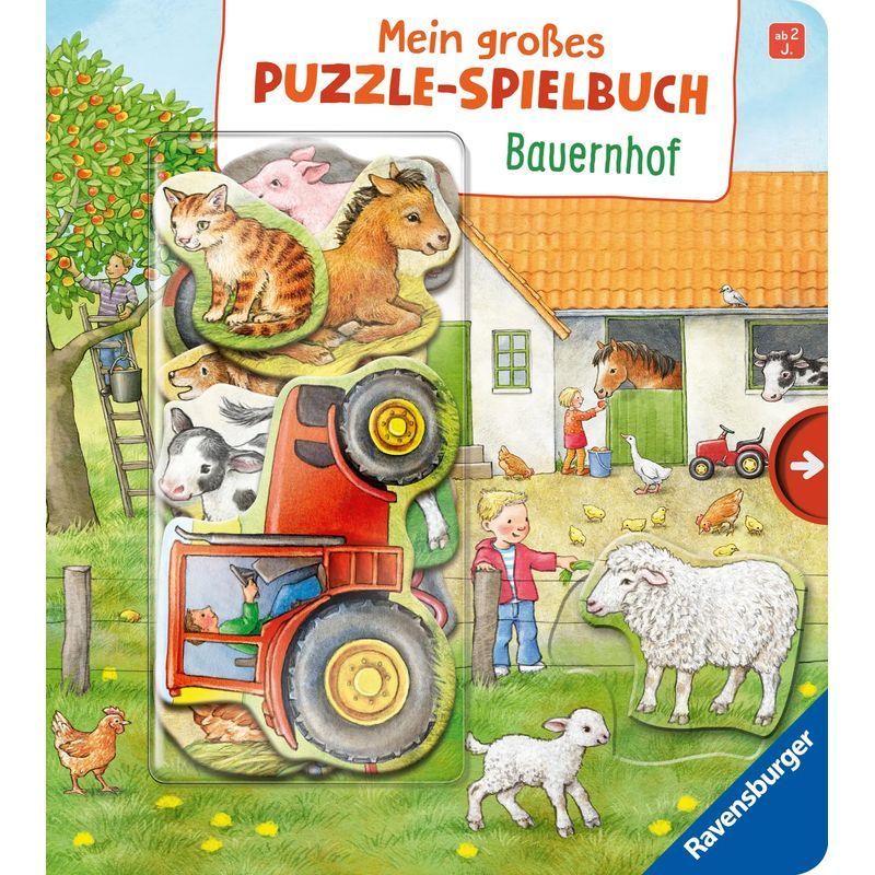 My Big Puzzle Game Book Farm - Book - My Big Puzzle Game Book - 12 Pages - German - 2014 - Ravensburger Publishing - Ean 9783473434824