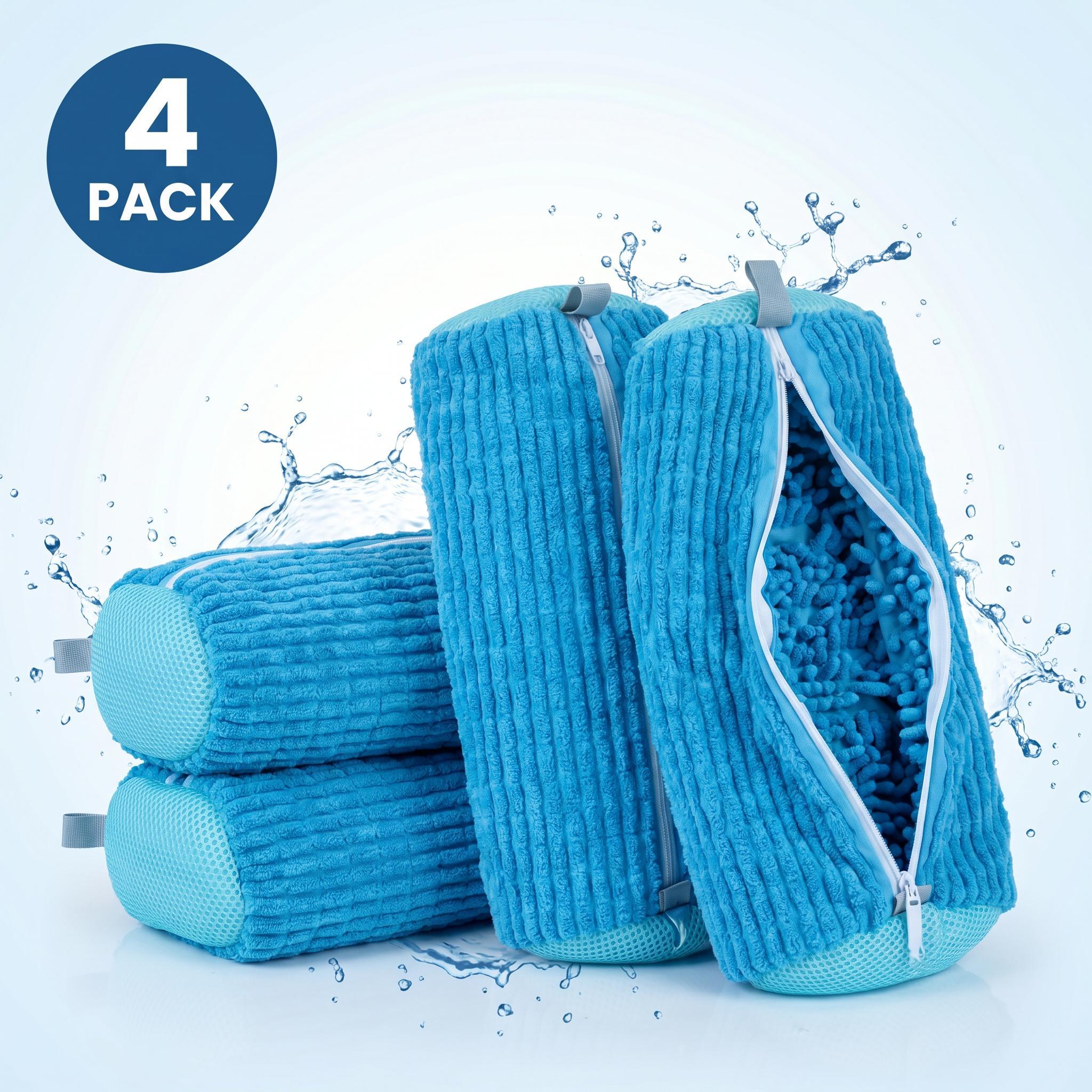 TEMU Reusable Chenille Washing Bag For Sneakers And Shoes With Zipper For Washing Machine