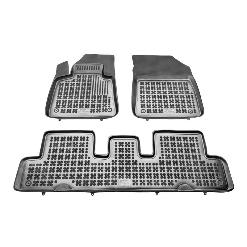 Image of Rubber Mats For C4 Grand Picasso Ii / C4 7 Seats 09.2013-06.2022, , Floor Mats With 5 Cm High Rim, Cod. 3d 5312