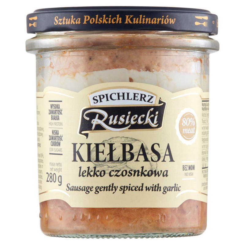 Rusiecki Spichlerz Sausage Lightly Garlic-flavored 280 G