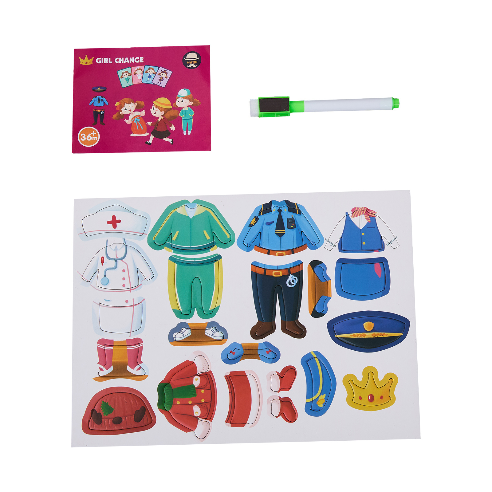 Dress-Up Themed Magnetic Puzzle Gift Box Set