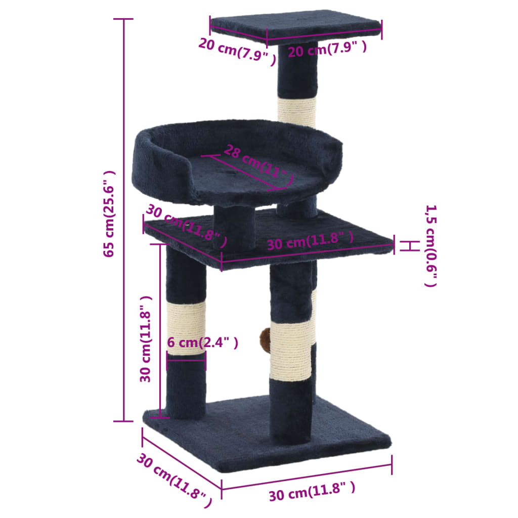vidaXL Stâlp de Zgâriat pentru Pisici, Arbore pentru Pisici, Casă de Joacă pentru Pisici, Turn de Joacă pentru Pisici, Turn de Zgâriat pentru Pisici, Stâlpi de Zgâriat pentru Pisici