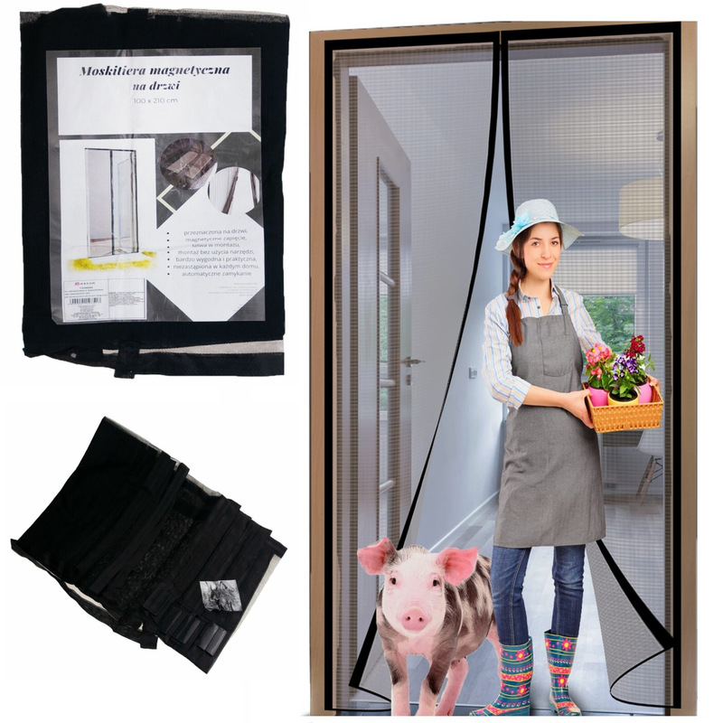 Magnetic Net For Balcony Door Window, Balcony Net With Magnets, 210x100 Magnetic