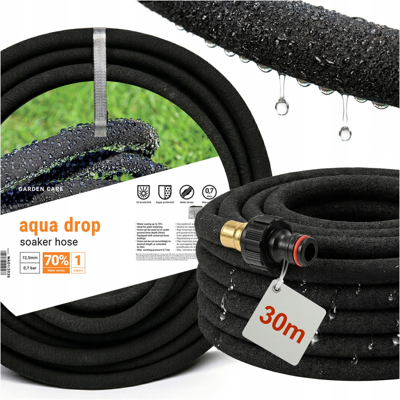TEMU Tuyau d'arrosage goutte-à-goutte 1/2", 30 longueur pour un arrosage précis des plantes et , système de d' assurant une hydratation uniforme ni