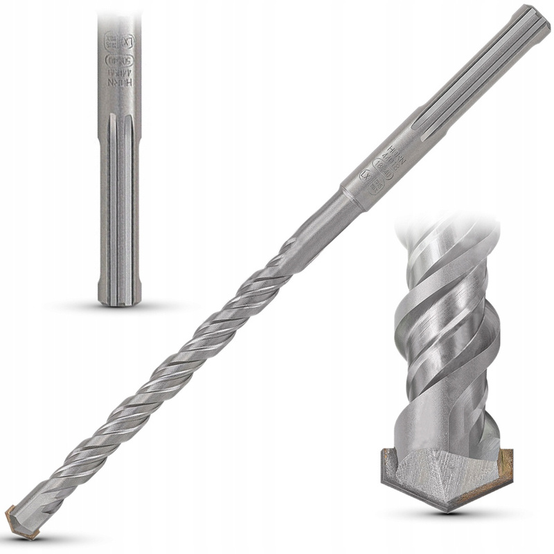 Image of Masonry Drill Bit - 18x540mm, 40cr Steel & Yg8c Carbide, 130° Tip For Stone, Concrete, Brick Drilling - Efficient Removal