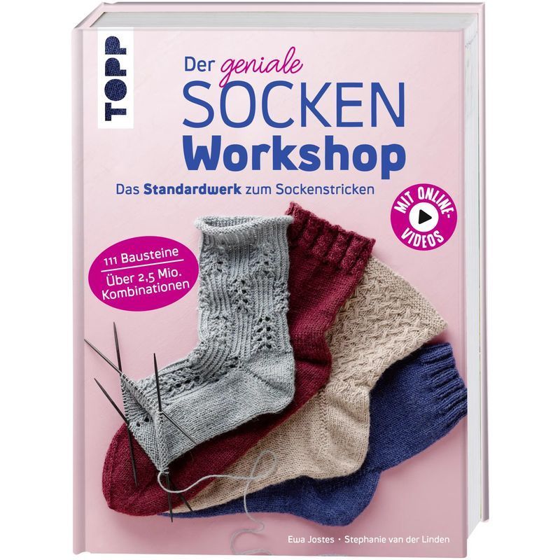 Image of The Brilliant Sock Workshop - Book - The Standard Guide To Sock Knitting With Online Videos - Stephanie Van Der Linden (et Al.) - 256 Pages - German - 2018 - Frechverlag Gmbh - Ean 9783772481512