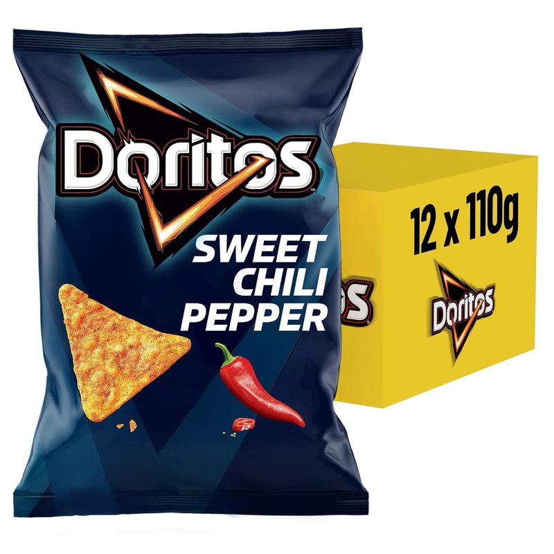 Image of Doritos Sweet Chilli Pepper Tortilla Chips 12 X 110g