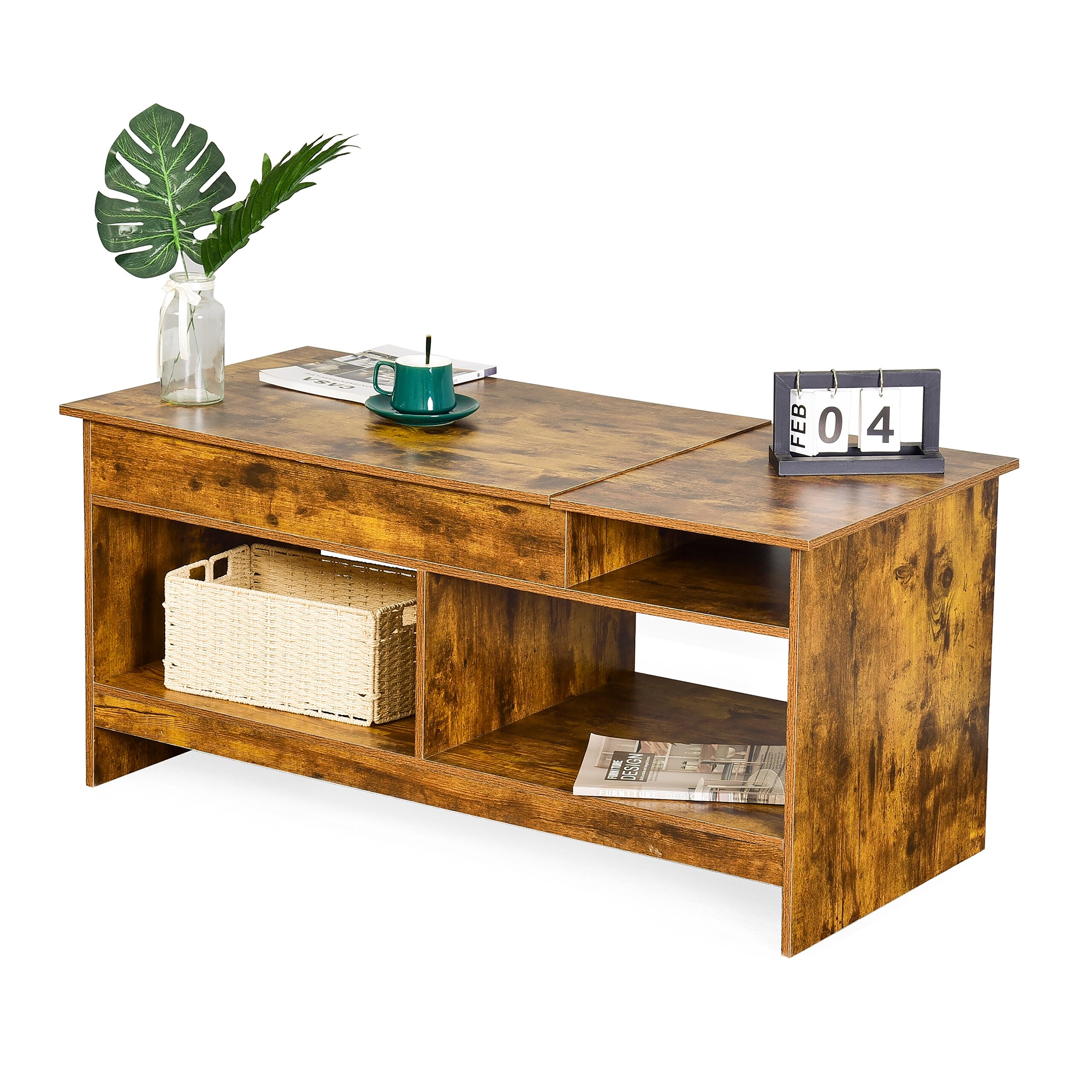 Coffee Table In Brown - (w)110 X (h)50 X (d)50 Cm
