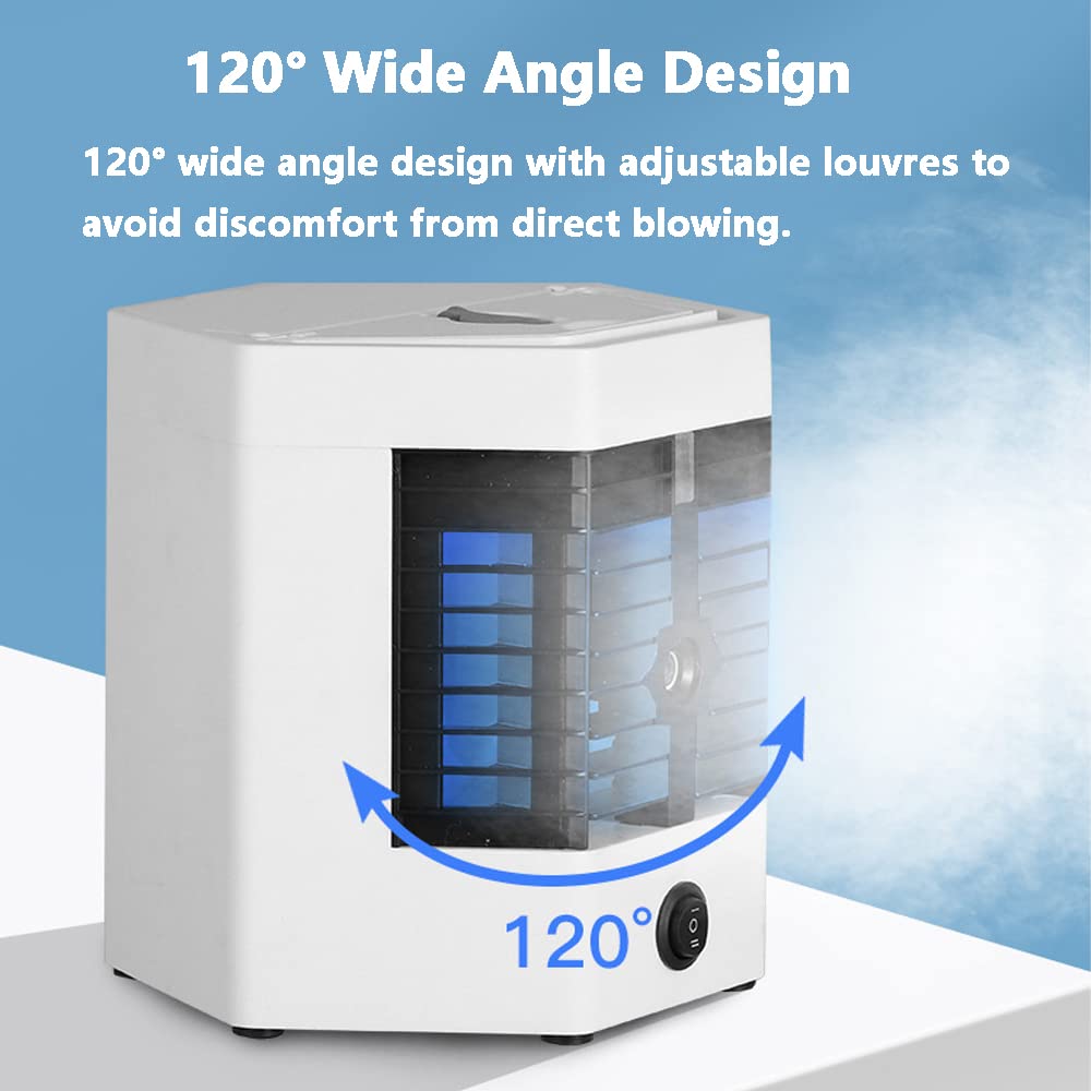 TEMU 5v 12w Portable Air Conditioners, Evaporative Air Cooler Air Conditioners 3-in-1 Compact Indoor Ac Unit, Personal Mini Air Cooling Fan For Car