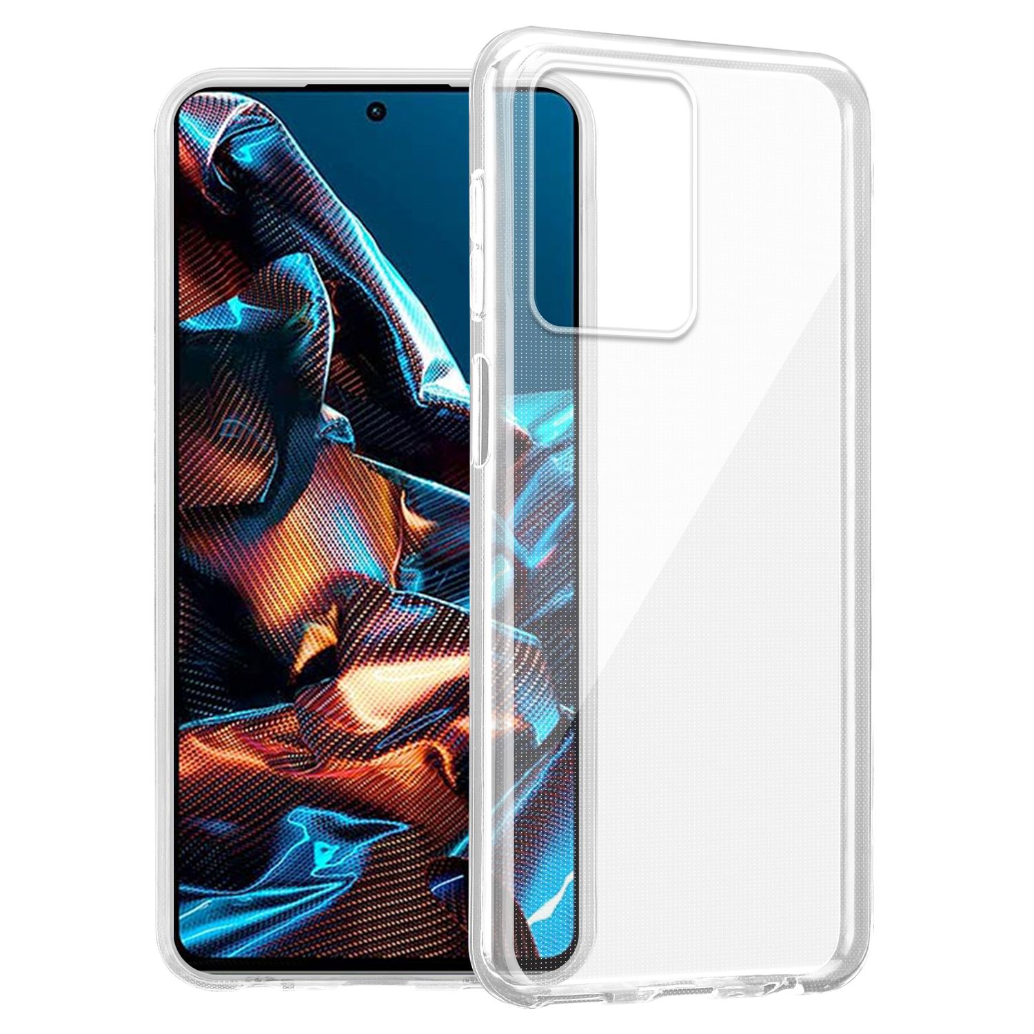 Case Compatible With Xiaomi Poco X5 Pro / Redmi Note 12 Pro 5g, Flexible Tpu Silicone Protective Back Cover, Transparent Phone Case