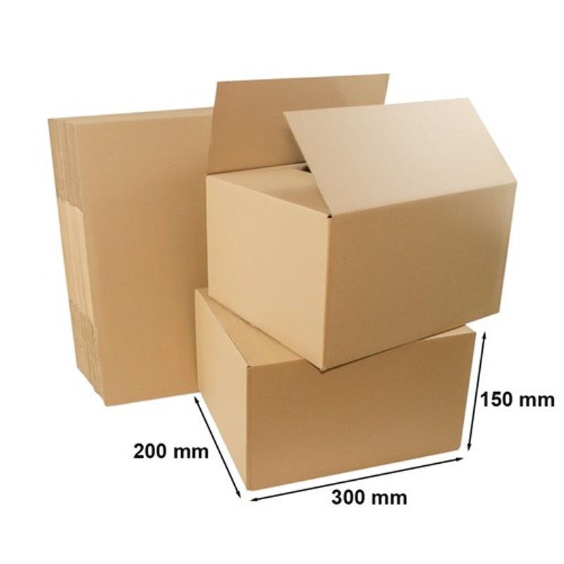 E-shop Folding Boxes, 300 × 200 × 150 Mm, 150 Mm, M2, 360 G/M2, 50pcs, 3-Layer, in The Operation of Company, Storing Or Archiving Documents Is Simple