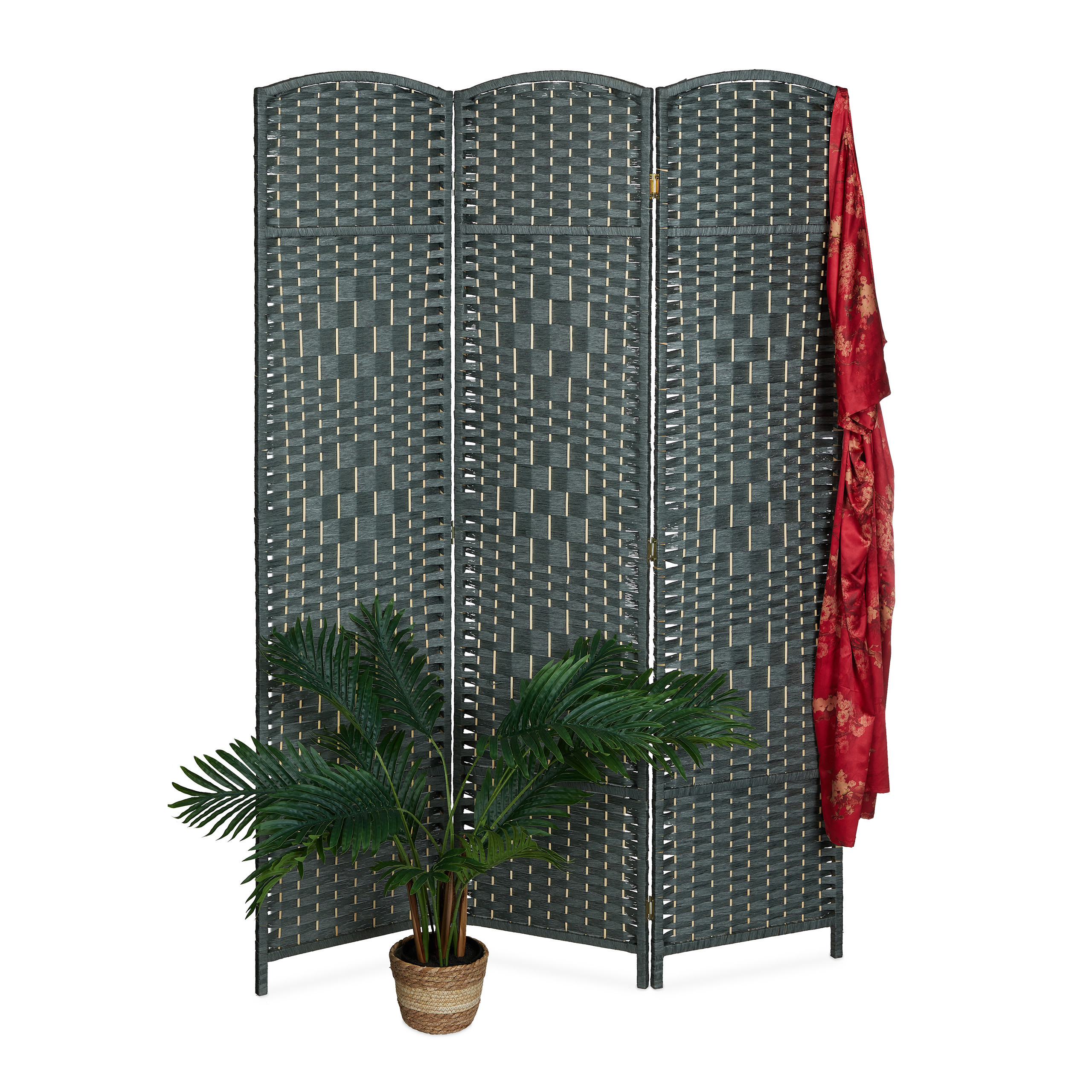 Grey Room Divider - (w)120 X (h)170 Cm