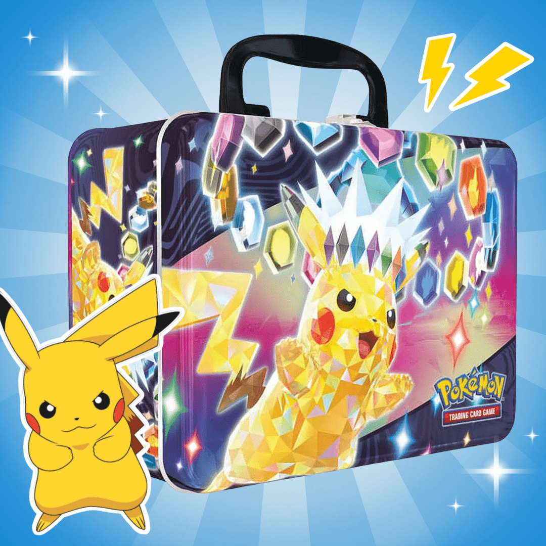 Image of Pokémon Chest Autumn 2024 German – 6 Booster Packs, 3 Cards, Mini Album & Accessories, Chest