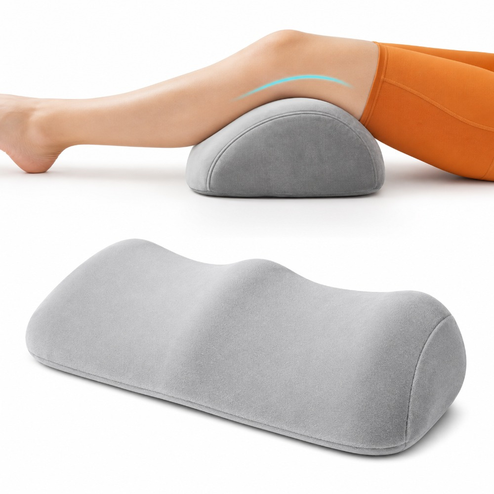 Ergonomic Knee Pillow 55x30x12cm, Memory Foam Leg Pillow For Leg And Lower Back Relief