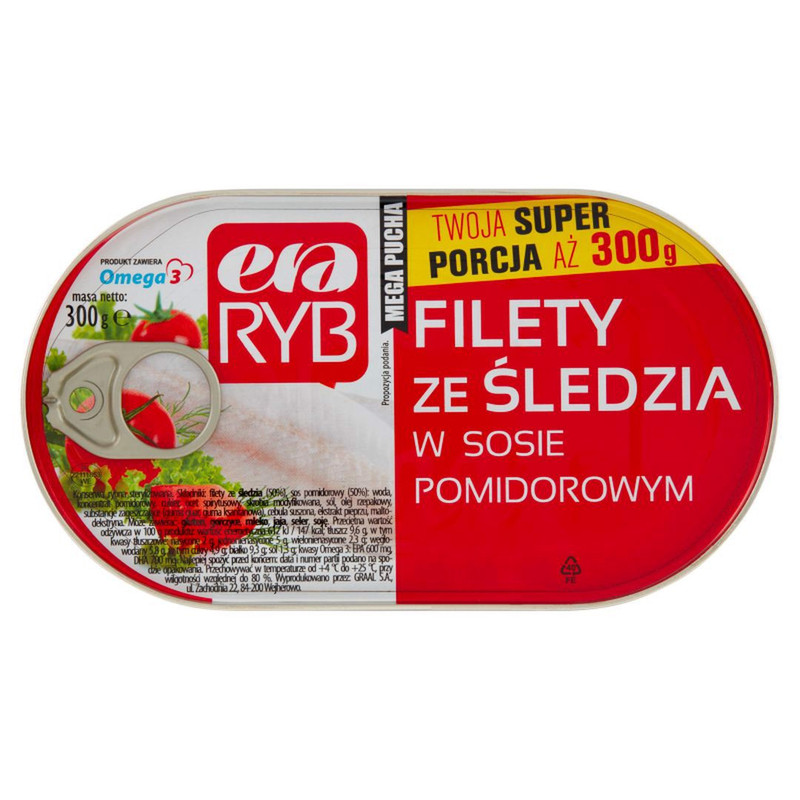 Ryb Filety Cod Fillet In Tomato Sauce 300 G