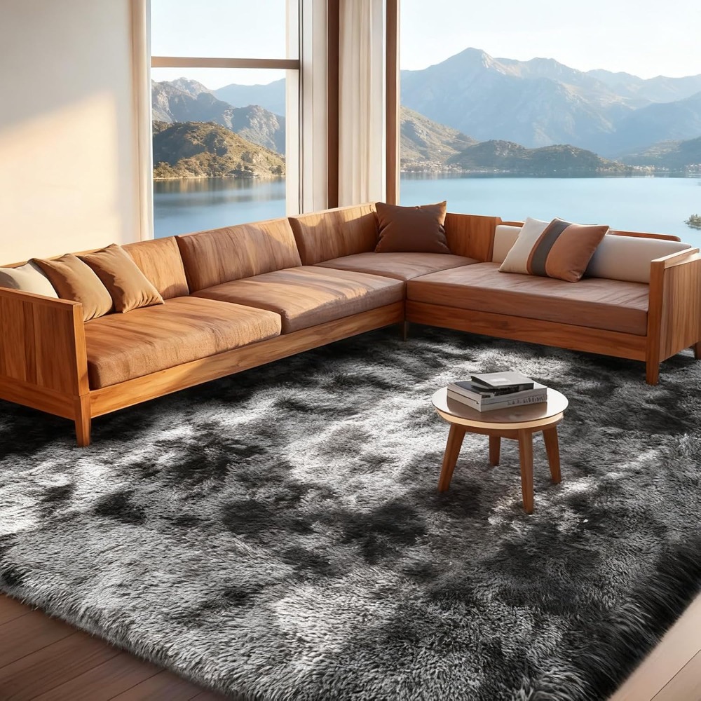 TEMU Fluffy And Room And Bedroom Carpets, Large Machine Washable Anti Slip Soft Carpets, Thick Plush Floor Carpets, Suitable For Bedside Home