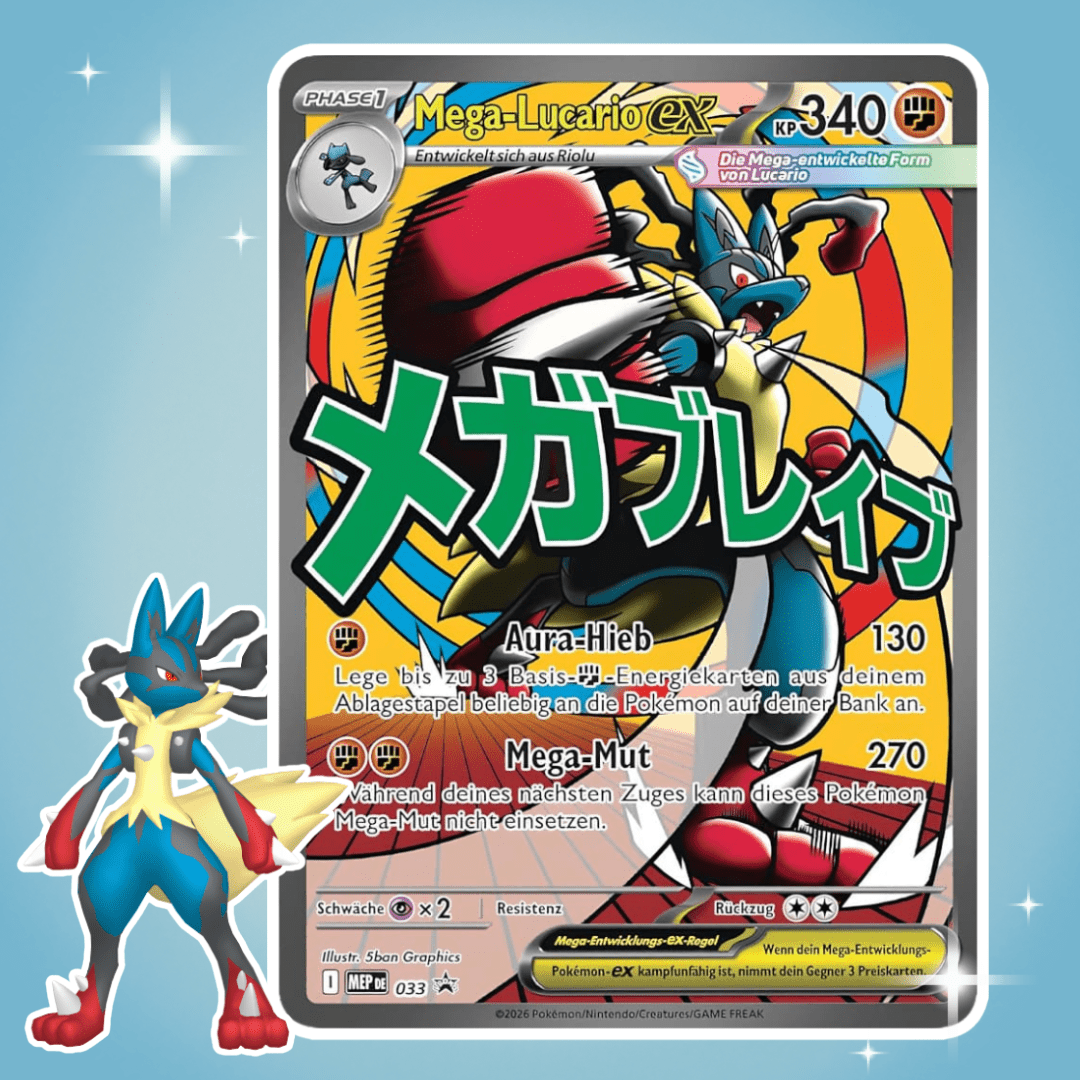 Image of 1x Mega Ex 033 Promo – Heroes German, Single Card