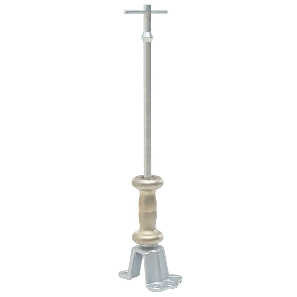 Vidaxl Wheel Bearing Puller With Sliding Hammer Wheel Bearing Puller Tool Wheel Extractor For Circle Flanges 570mm 5/8 "x 18 Iron