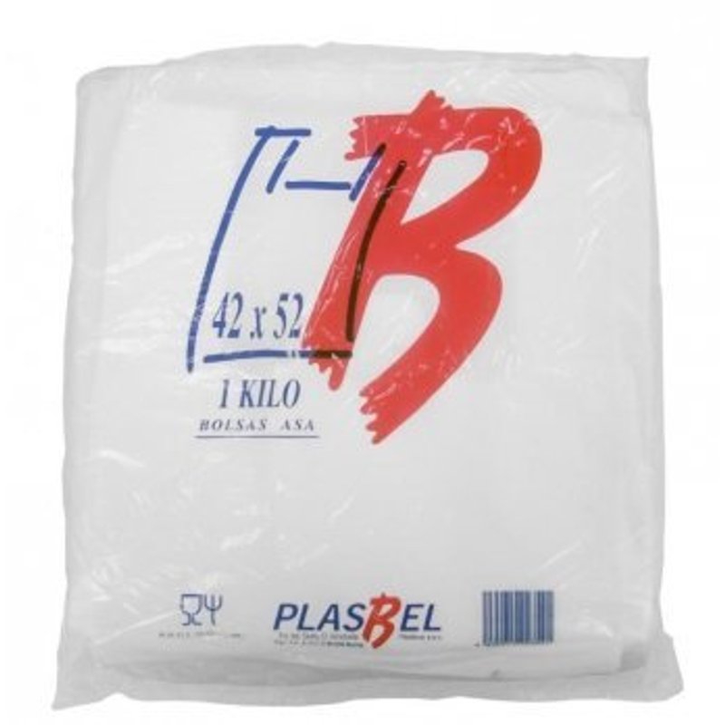 TEMU Bolsas de Plastico Asa Camiseta (42 x 52 cm. (1 kg.))