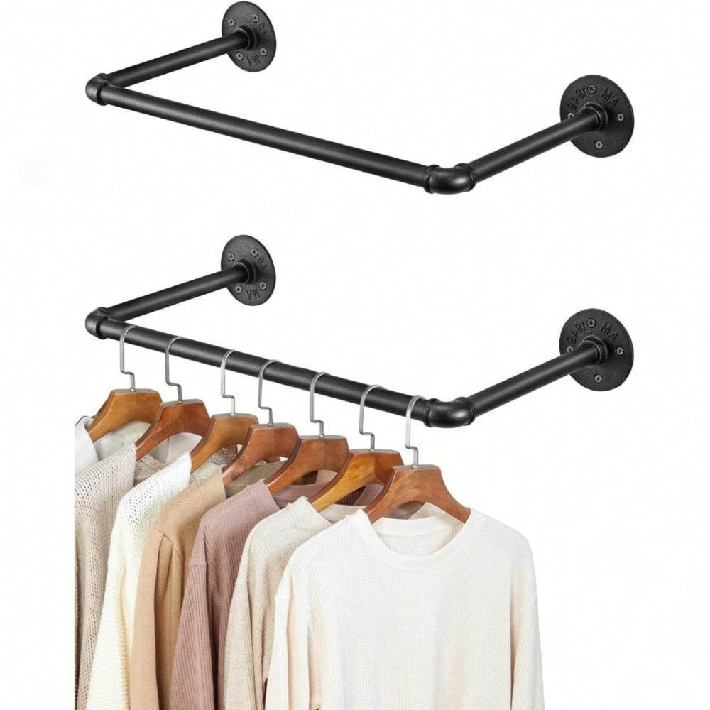 Image of Removable Wall Mounts For Clothes Storage, Space-saving Hanging Device For Stylish Organization Of Your Wardrobe At Home