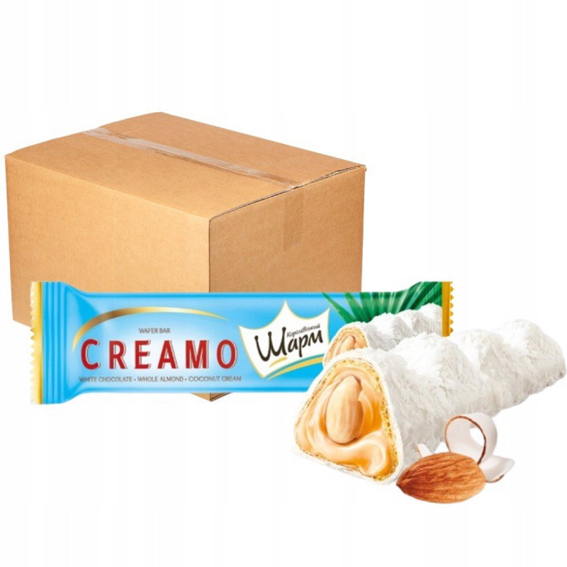 Image of Abk Wafelek Creamo With Coconut-almond Flavor Filling 29g X 16pcs