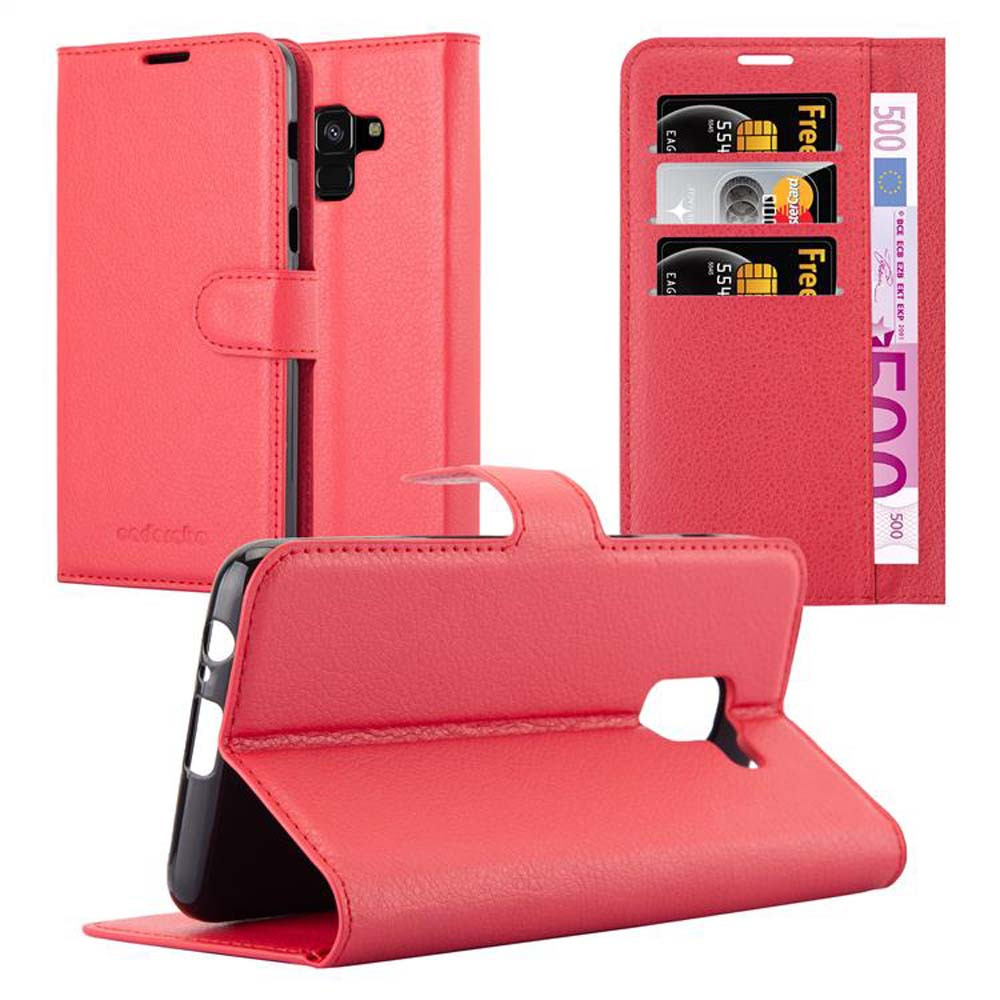 Compatible With Galaxy A8 2018 Case Protective Cover With Magnetic Closure, Stand Function And Card Slot Flip Case Cover Case Mobile Phone Case Book Bag