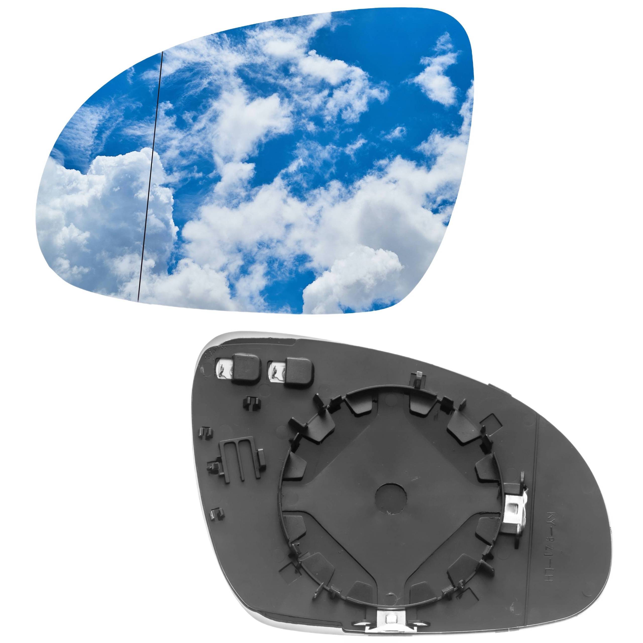 TEMU COMPATIBILE CON OPEL 2000-2008 SPECCHIO LATERALE SPECCHIO VETRO SPECCHIO NON INTOCCATO DIMENSIONI 18X12X3 CM QUANTIT� 1 PEZZO SPECCHIO LATERALE