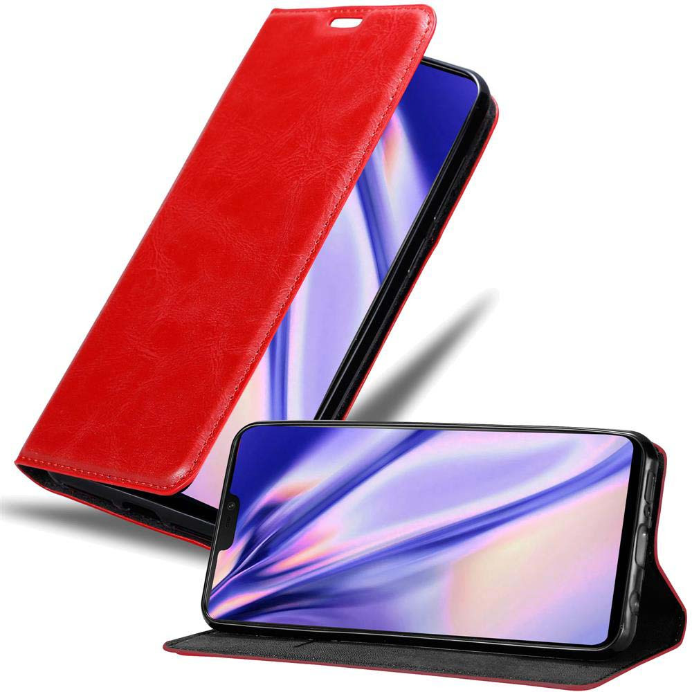 Case Compatible For Oneplus 6 Protective Cover With Magnetic Closure, Stand Function And Card Slot Flip Case Cover Phone Case Foldable Case Book Bag
