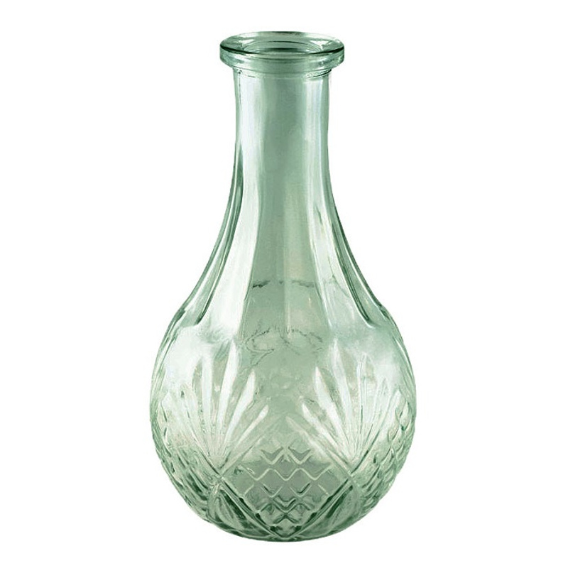 TEMU Vase Vintage Ciselé Transparent 18cm Haut