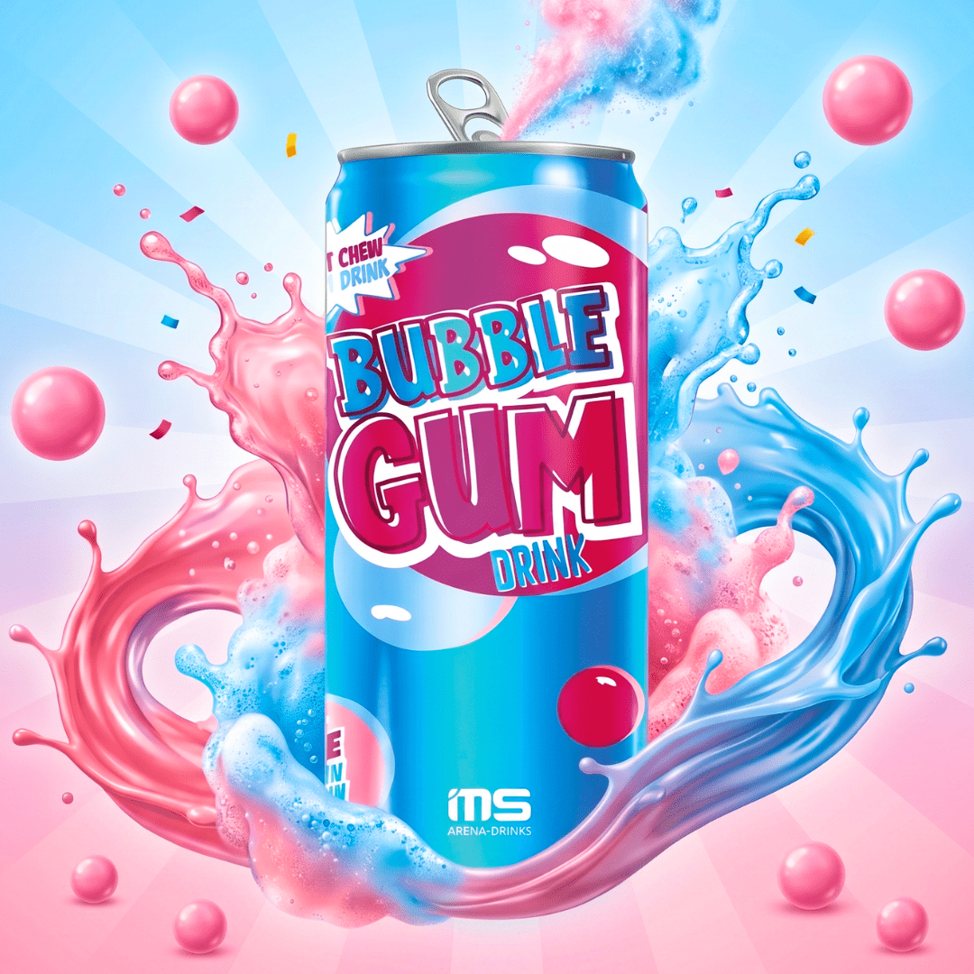 Bubblegum Refreshment Drink With Chewing Gum Flavor 330ml