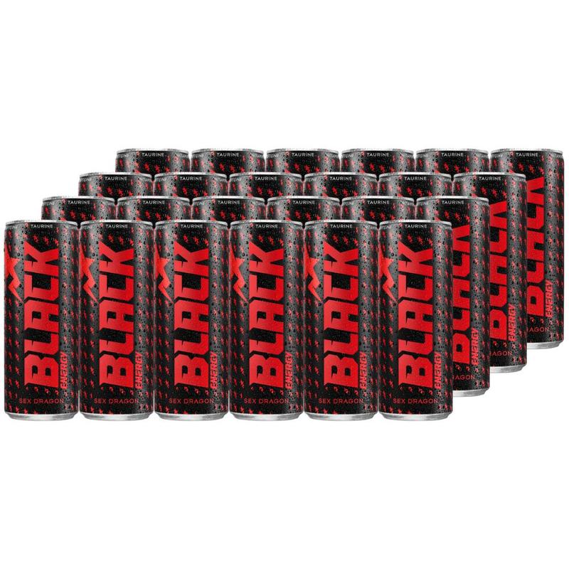 Black Energy Sexy Dragon Carbonated Energy Drink 250 Ml X 24pcs