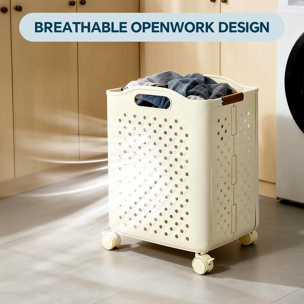 Foldable Heavy-Duty Plastic Storage Container with Large Capacity