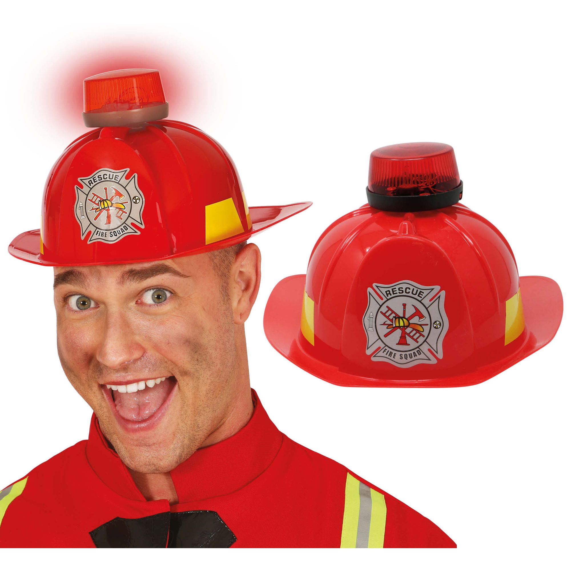 TEMU Bombero para Disfraz, con , Luz y Sonido, Estilo Fire Rescue, Ideal para Fiestas de Disfraces y Carnaval