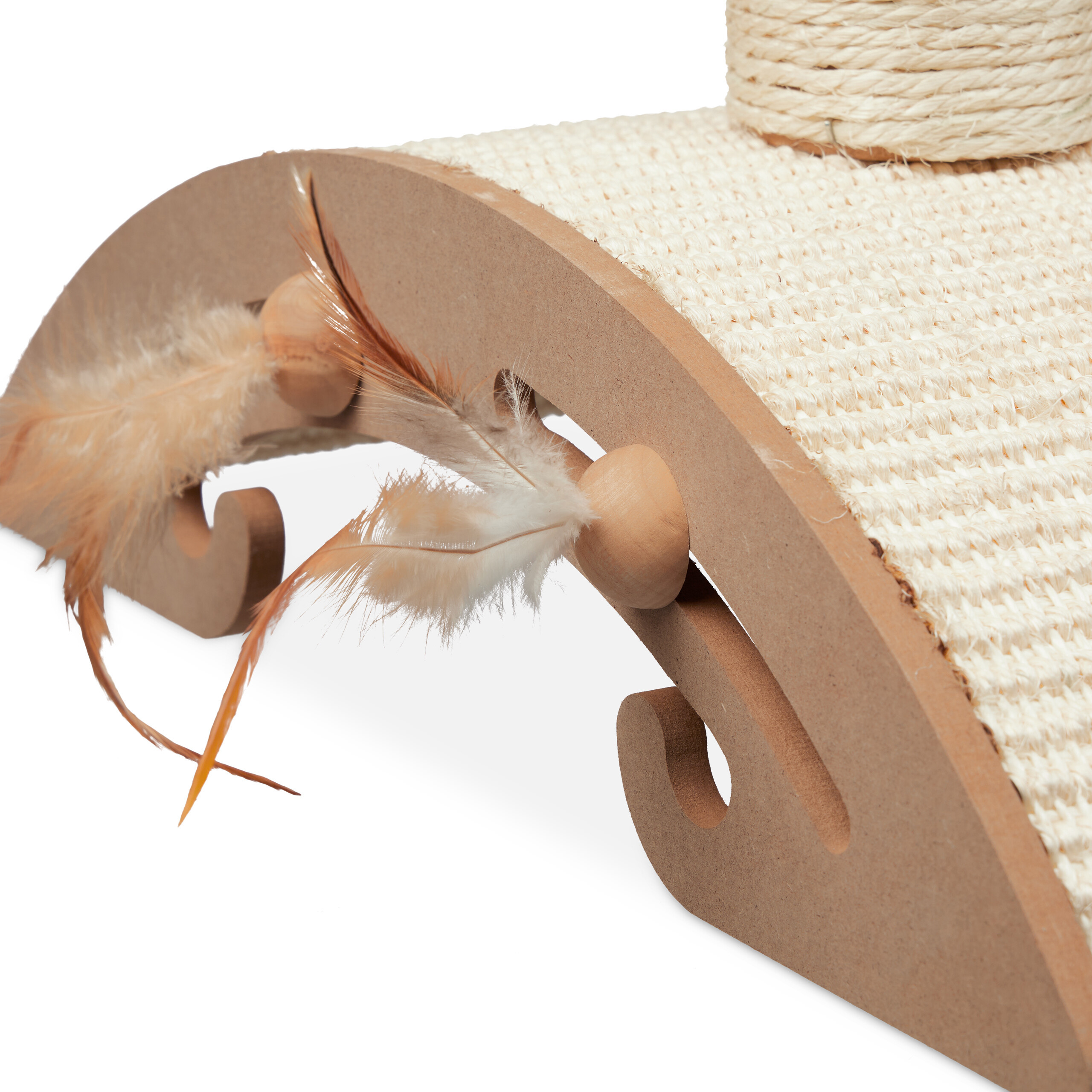 Brown Scratching Post 42x52x22 cm for Indoor Cats