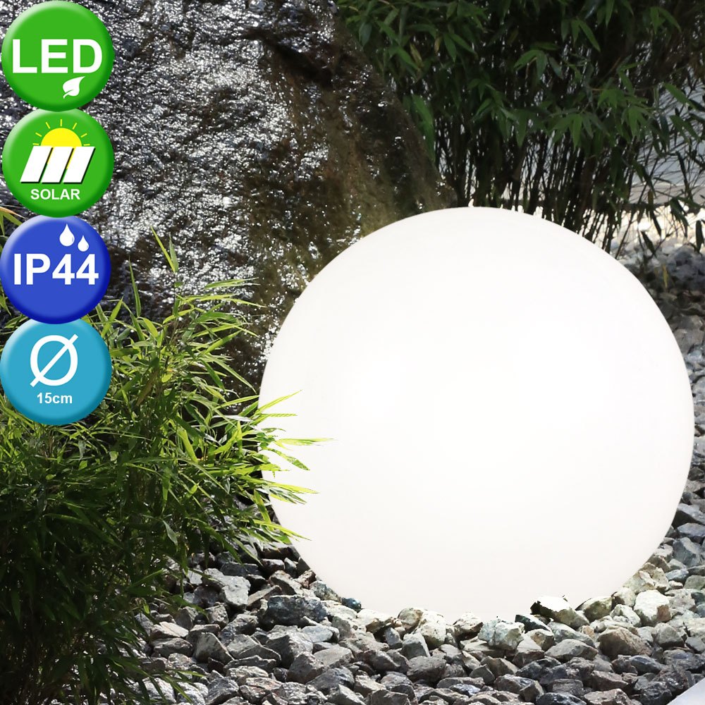 E-shop Solar Gartenlampe Erdspieß Kugel Solar LED Aussenleuchte Licht Leuchte