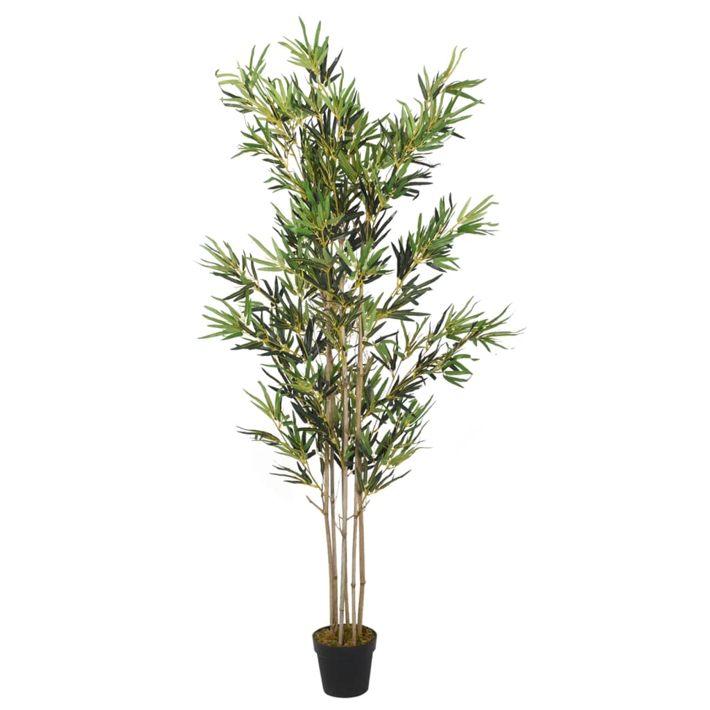 Artificial Bamboo Tree, Artificial Plant With 1380 Leaves, Decorative Tree For Indoor Outdoor, Artificial Plant Room Plant, Green 200 Cm
